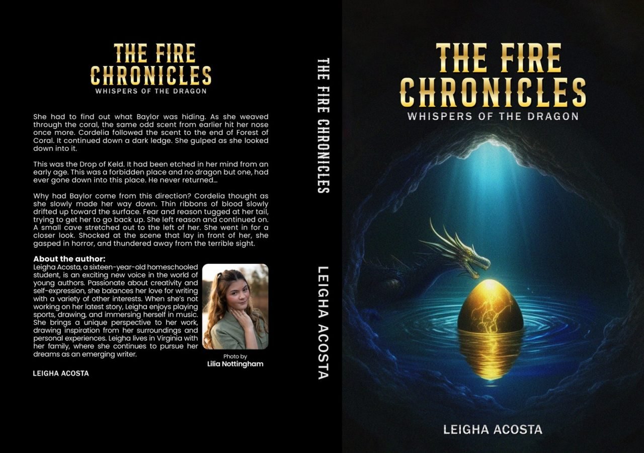 Full jacket of The Fire Chronicles showing the back-cover excerpt, spine and front cover